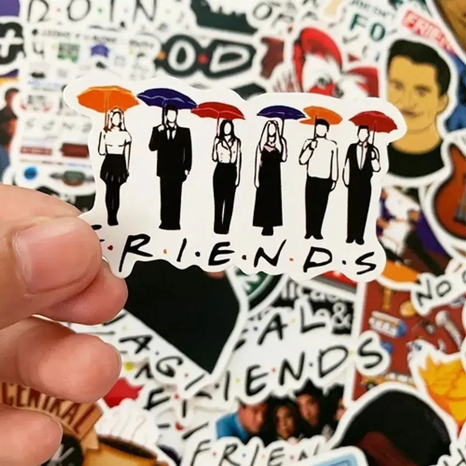 Friends Set De 50 Stickers / Calcomanias / Pegatinas 5