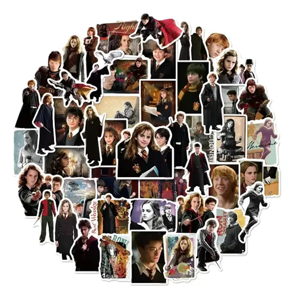 Harry Potter - Set De 50 Stickers / Calcomanias / Pegatinas 1