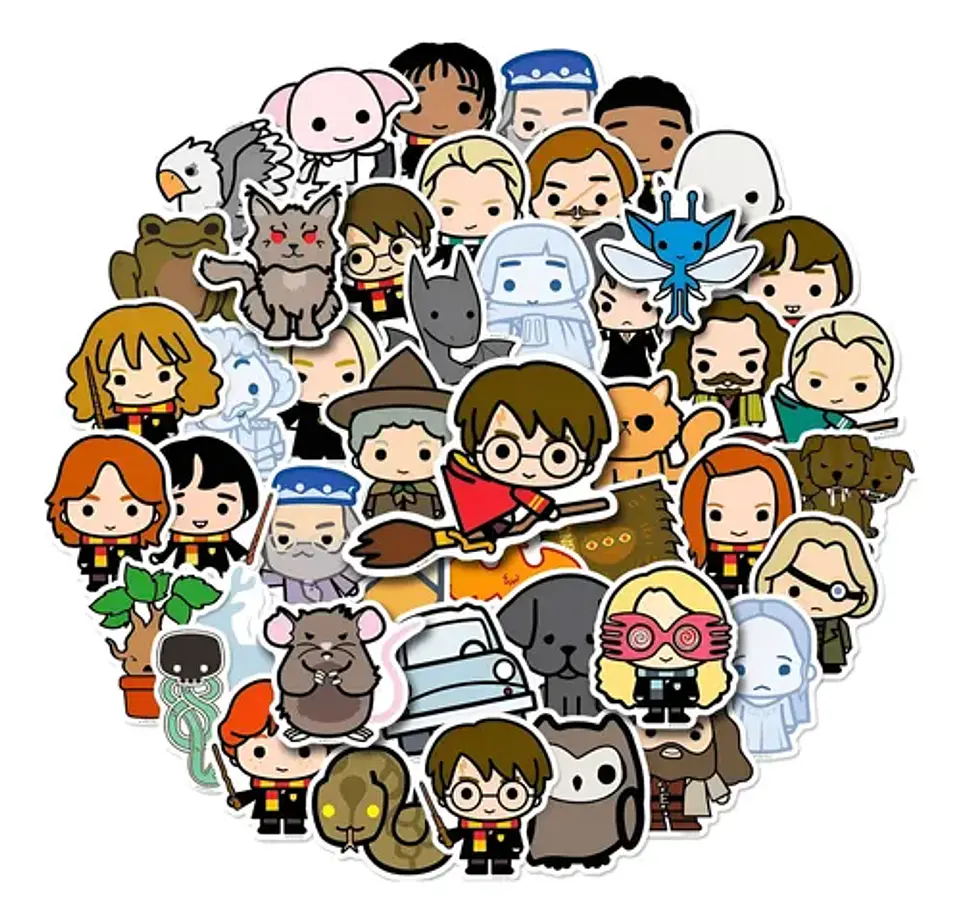Harry Potter - Set De 50 Stickers / Calcomanias / Pegatinas 5
