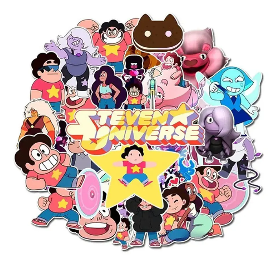 Steven Universe - Set De 50 Stickers / Calcomanía / Pegatina 1