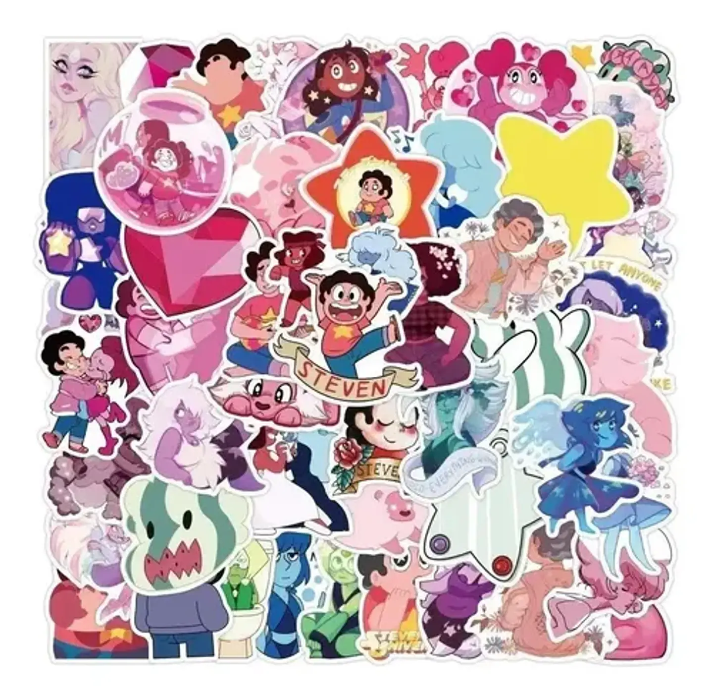 Steven Universe - Set De 50 Stickers / Calcomanía / Pegatina 9