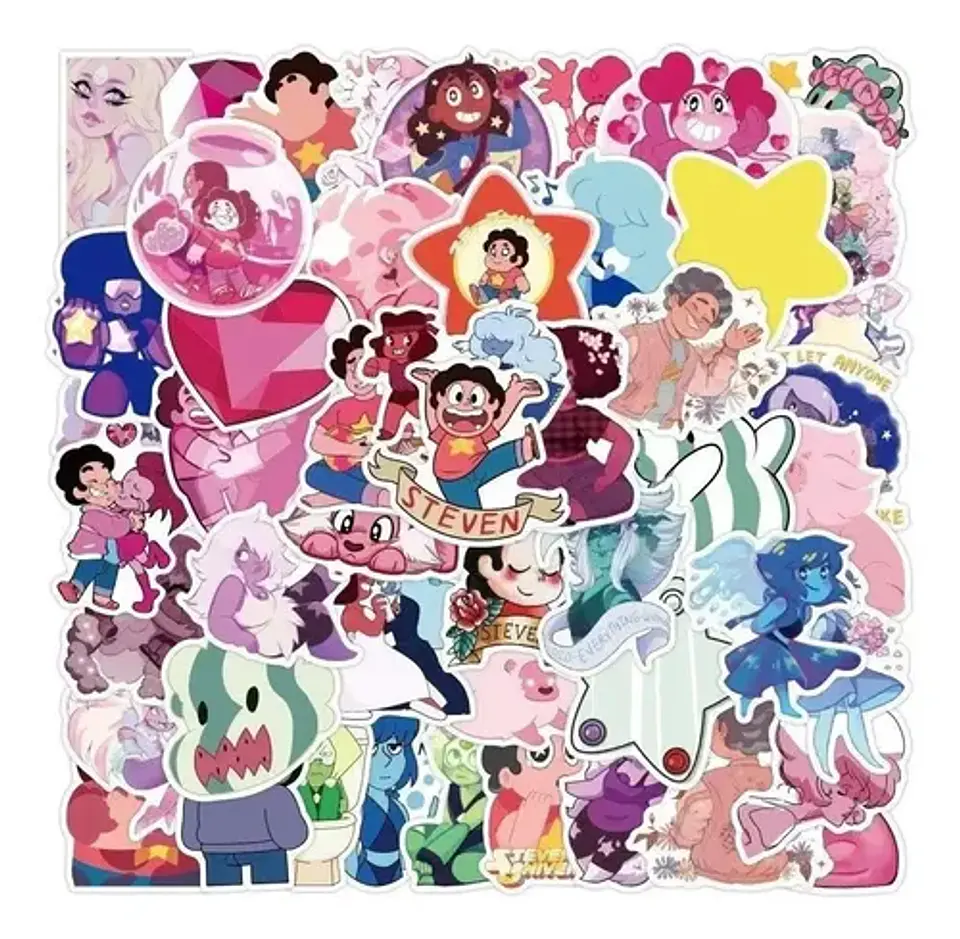 Steven Universe - Set De 50 Stickers / Calcomanía / Pegatina 9