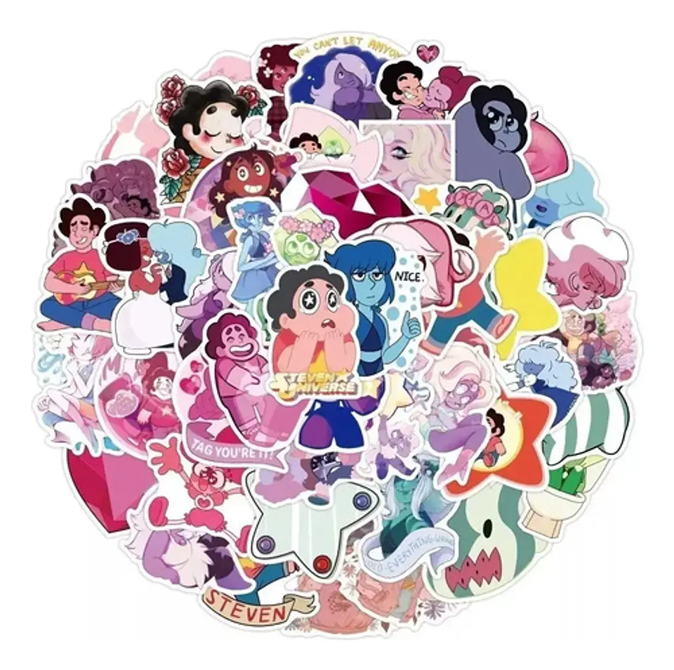 Steven Universe - Set De 50 Stickers / Calcomanía / Pegatina 10