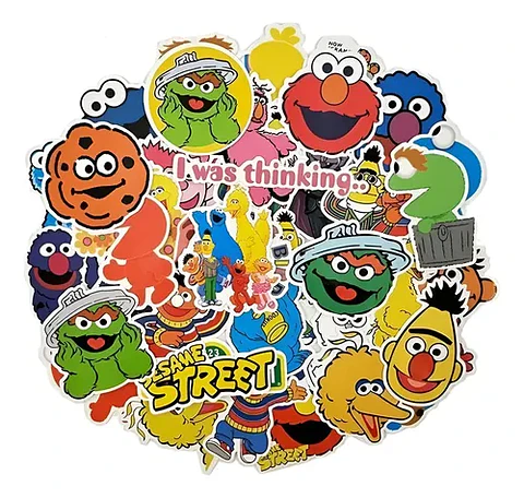 Plaza Sesamo Set De 50 Stickers / Calcomanias / Pegatinas