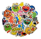 Plaza Sesamo Set De 50 Stickers / Calcomanias / Pegatinas - Miniatura 1