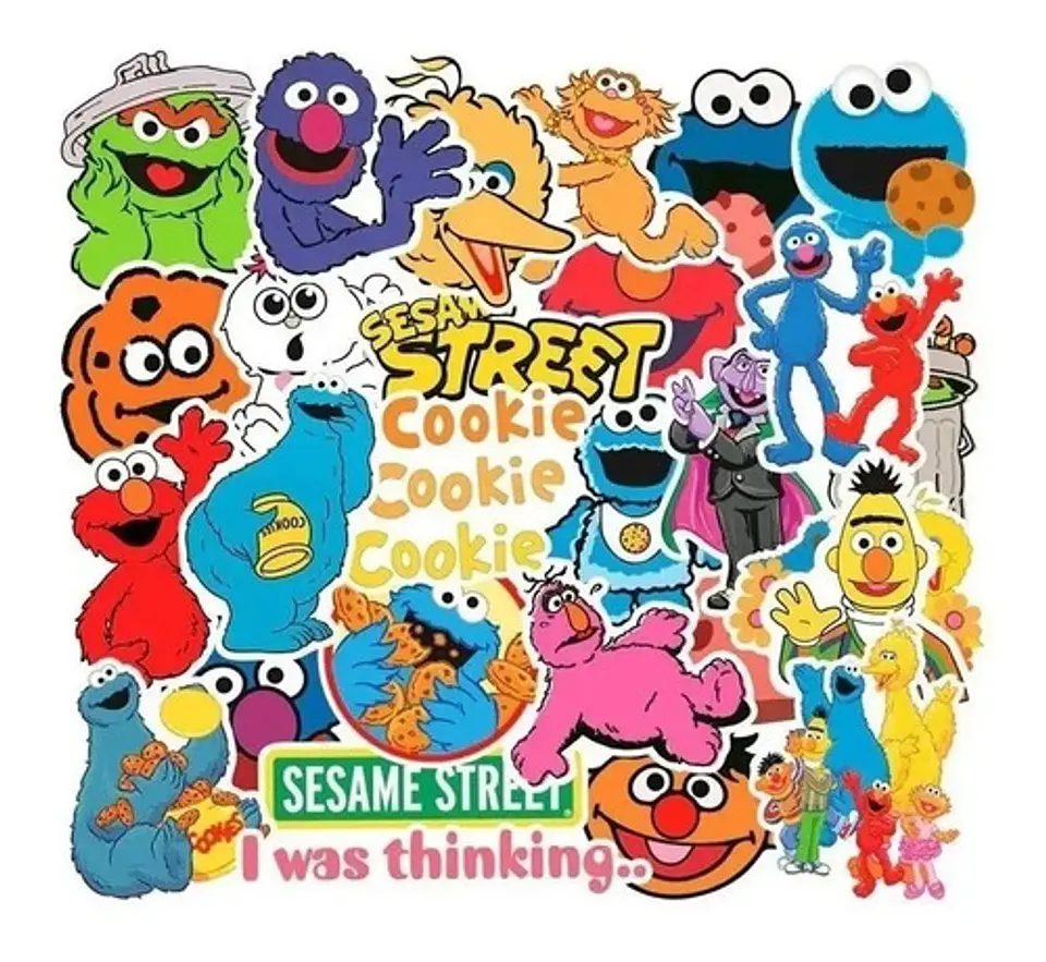 Plaza Sesamo Set De 50 Stickers / Calcomanias / Pegatinas 2