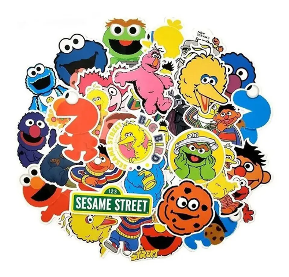Plaza Sesamo Set De 50 Stickers / Calcomanias / Pegatinas 4