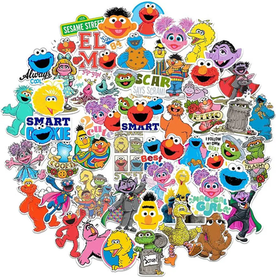 Plaza Sesamo Set De 50 Stickers / Calcomanias / Pegatinas 8
