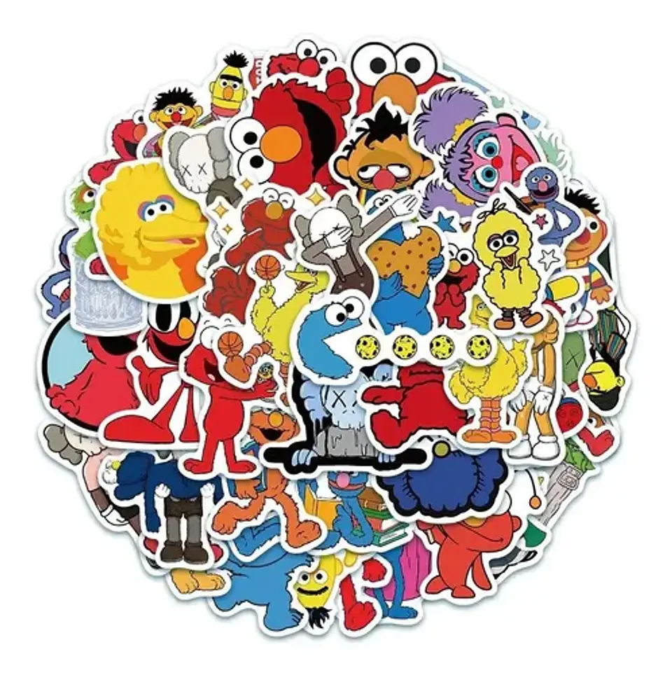 Plaza Sesamo Set De 50 Stickers / Calcomanias / Pegatinas 9
