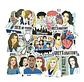 Grey's Anatomy - Set De 50 Stickers / Calcomanias / Pegatina - Miniatura 2