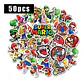 Super Mario Bros - Set De 50 Stickers / Calcomanias - Miniatura 2