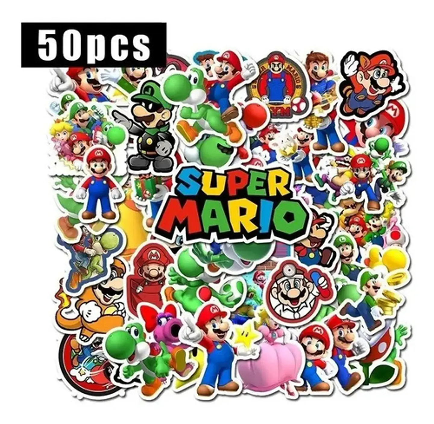 Super Mario Bros - Set De 50 Stickers / Calcomanias 4