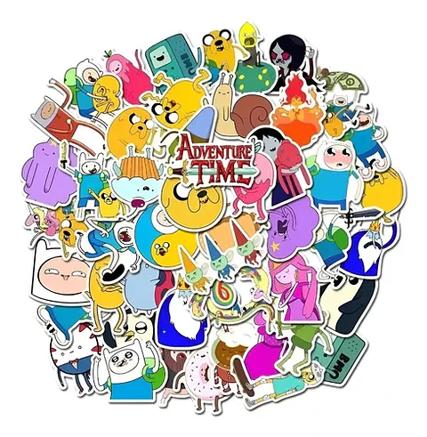 Adventure Time - Set De 50 Stickers / Calcomanias / Pegatina