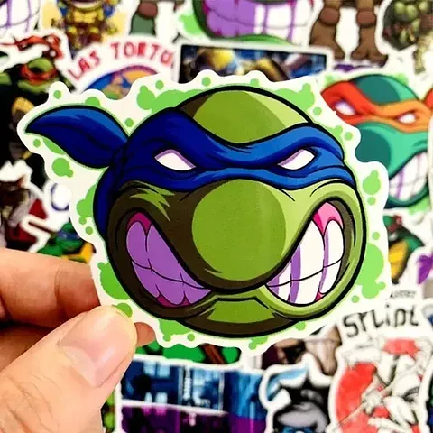 Tortugas Ninjas - Set De 50 Stickers / Calcomanias 