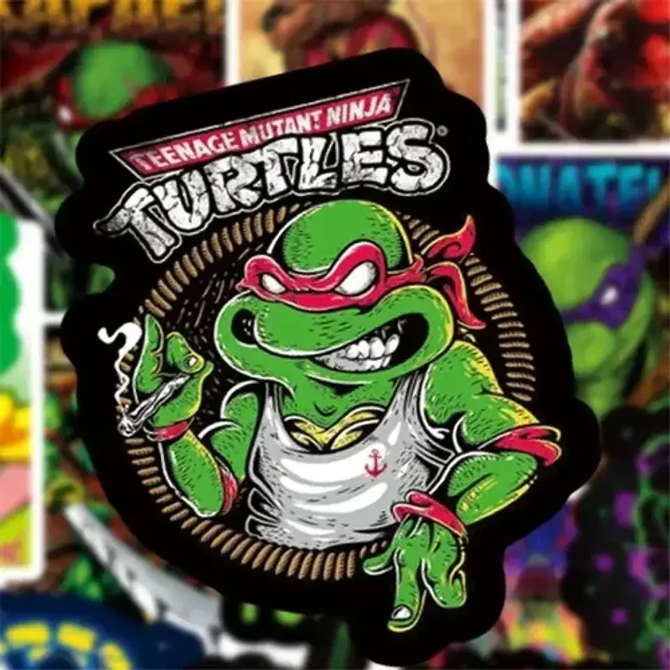 Tortugas Ninjas - Set De 50 Stickers / Calcomanias  3