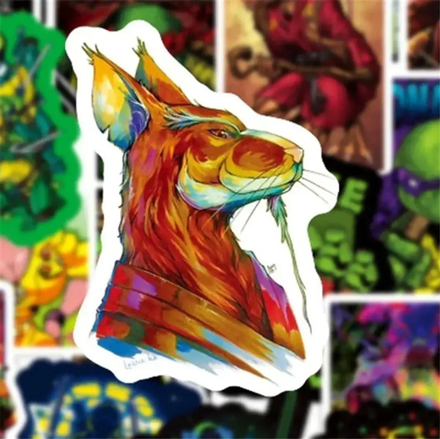 Tortugas Ninjas - Set De 50 Stickers / Calcomanias  4