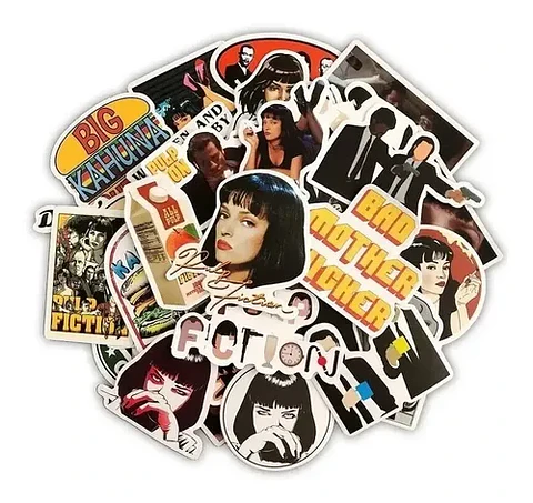 Pulp Fiction - Set De 50 Stickers / Calcomanias / Pegatinas