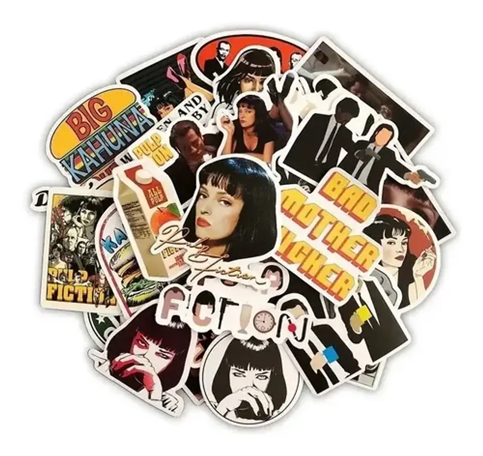 Pulp Fiction - Set De 50 Stickers / Calcomanias / Pegatinas 1