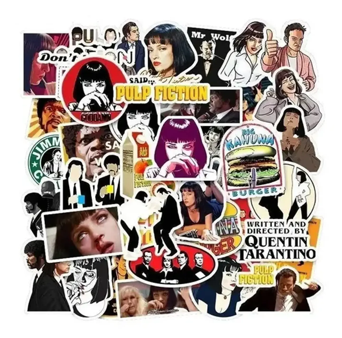 Pulp Fiction - Set De 50 Stickers / Calcomanias / Pegatinas 4