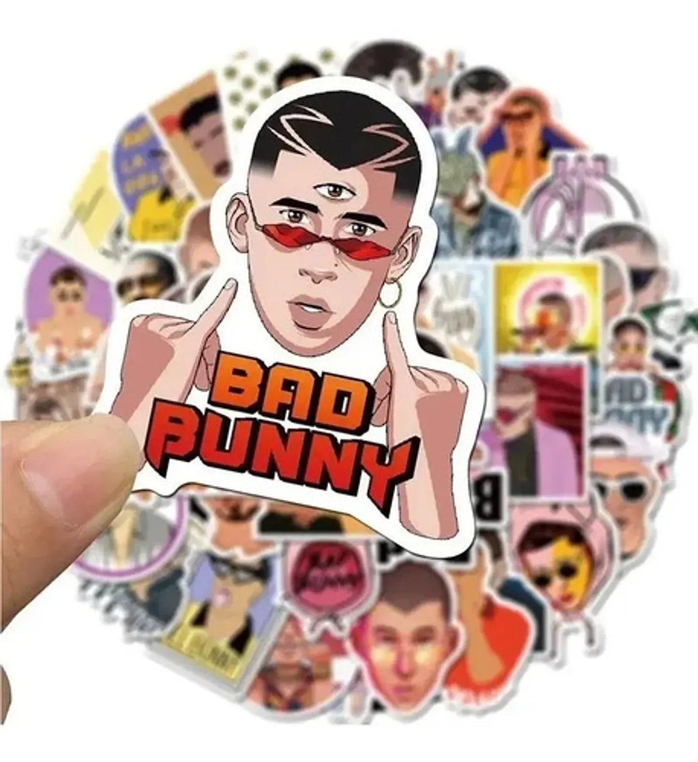 Bad Bunny - Set De 50 Stickers / Calcomanias 2