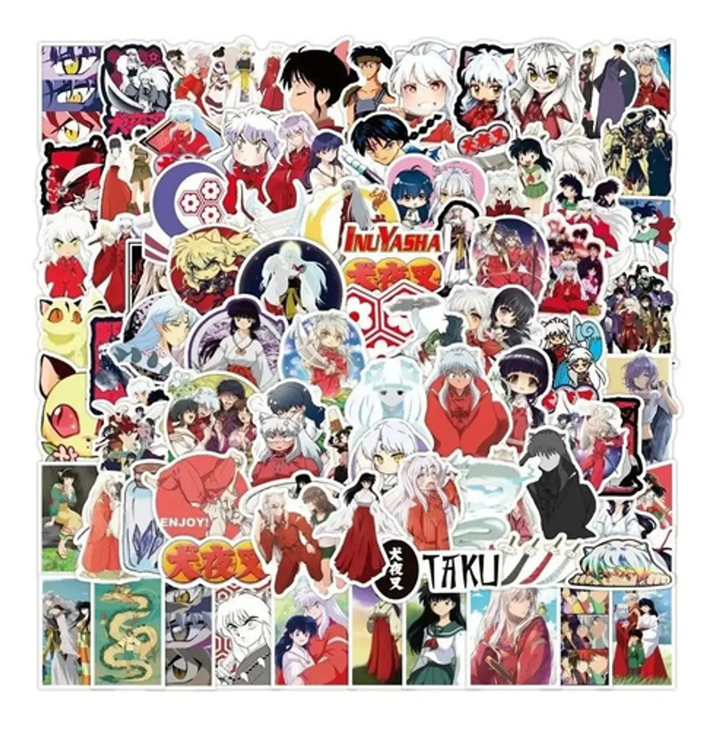 Inuyasha Set De 50 Stickers / Calcomanias / Pegatinas 4