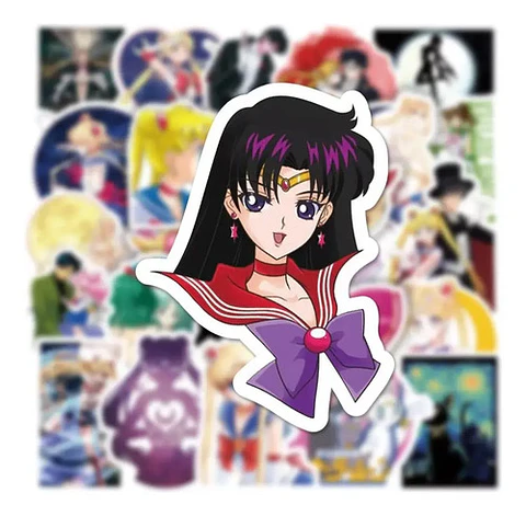Sailor Moon - Set De 50 Stickers / Calcomanias