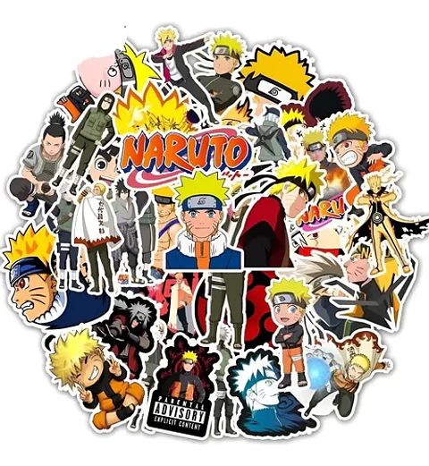 Naruto - Set De 50 Stickers / Calcomanias / Pegatina