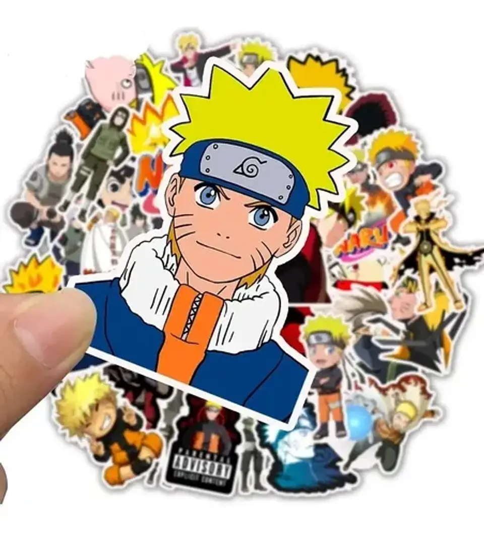 Naruto - Set De 50 Stickers / Calcomanias / Pegatina 5