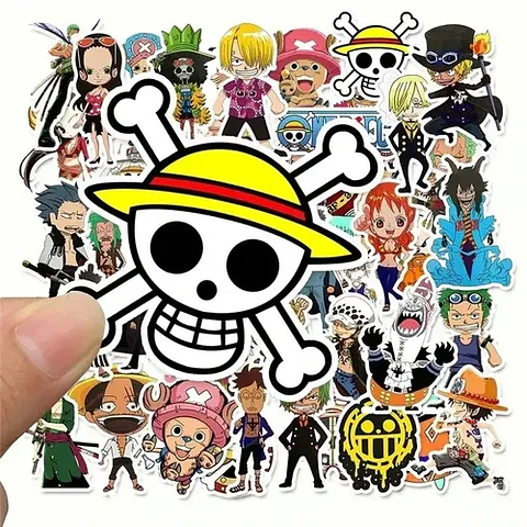One Piece - Set De 50 Stickers / Calcomanias