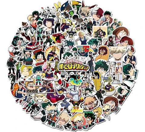 My Hero Academia - Set De 50 Stickers / Calcomanias