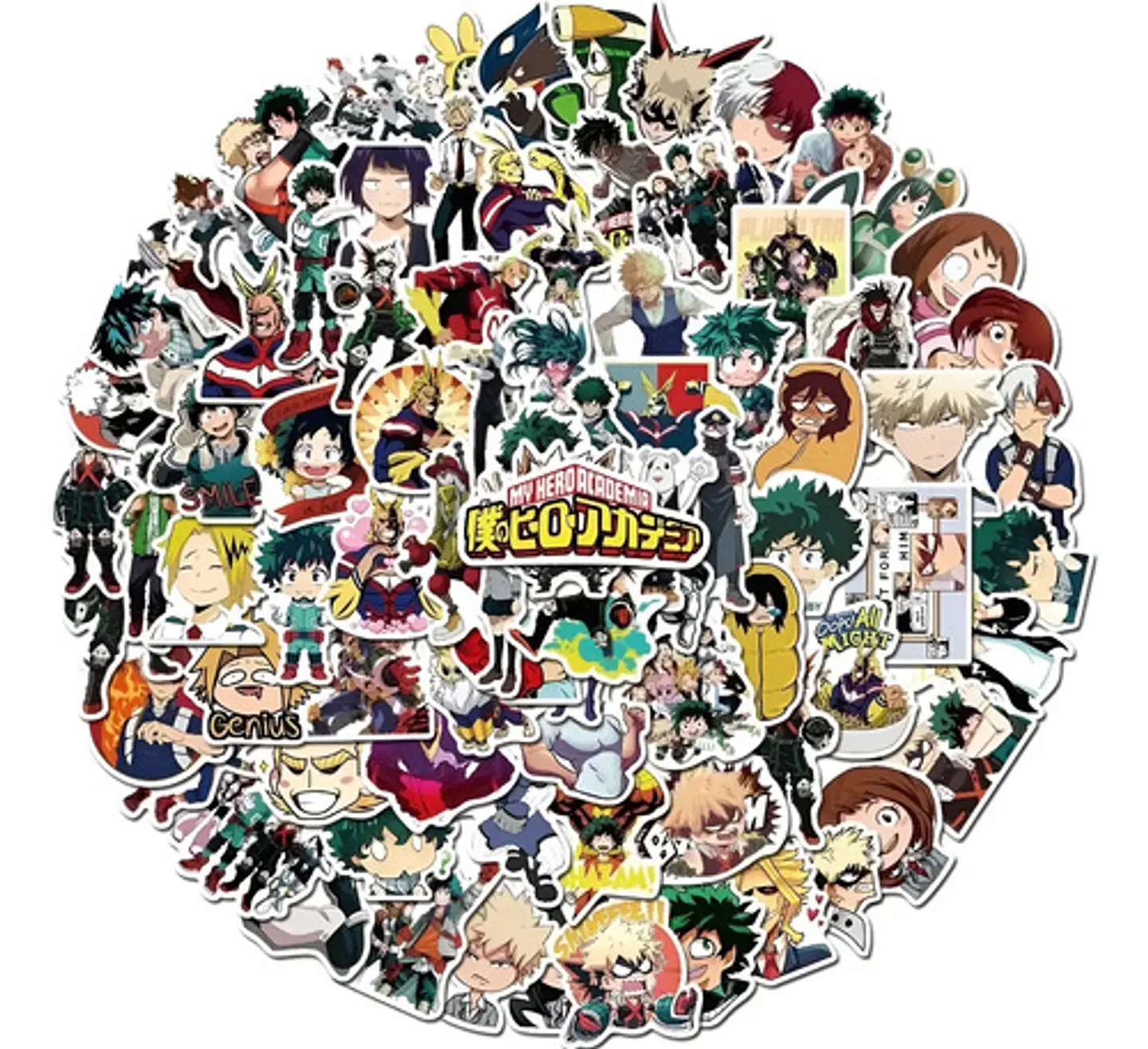 My Hero Academia - Set De 50 Stickers / Calcomanias 1