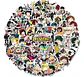 My Hero Academia - Set De 50 Stickers / Calcomanias - Miniatura 1