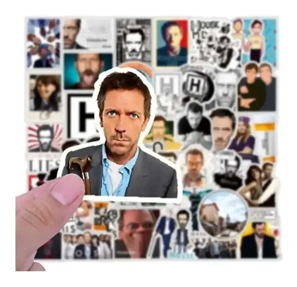 Doctor House Set De 50 Stickers / Calcomanias / Pegatinas 2