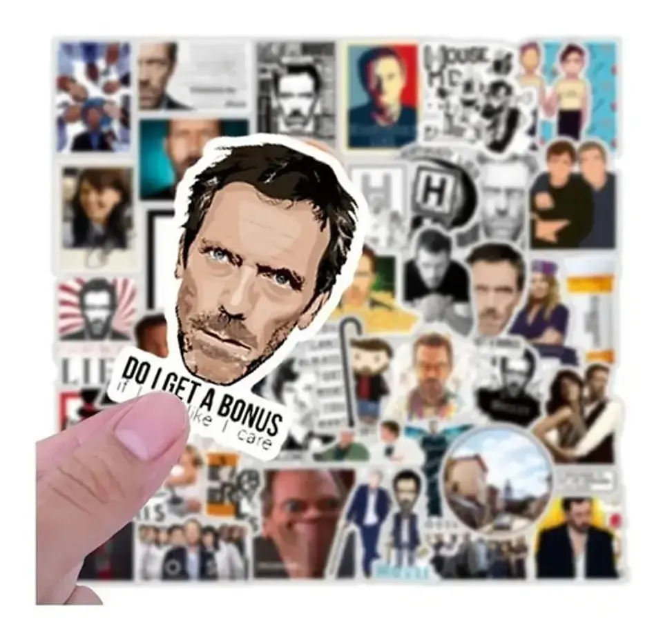 Doctor House Set De 50 Stickers / Calcomanias / Pegatinas 3