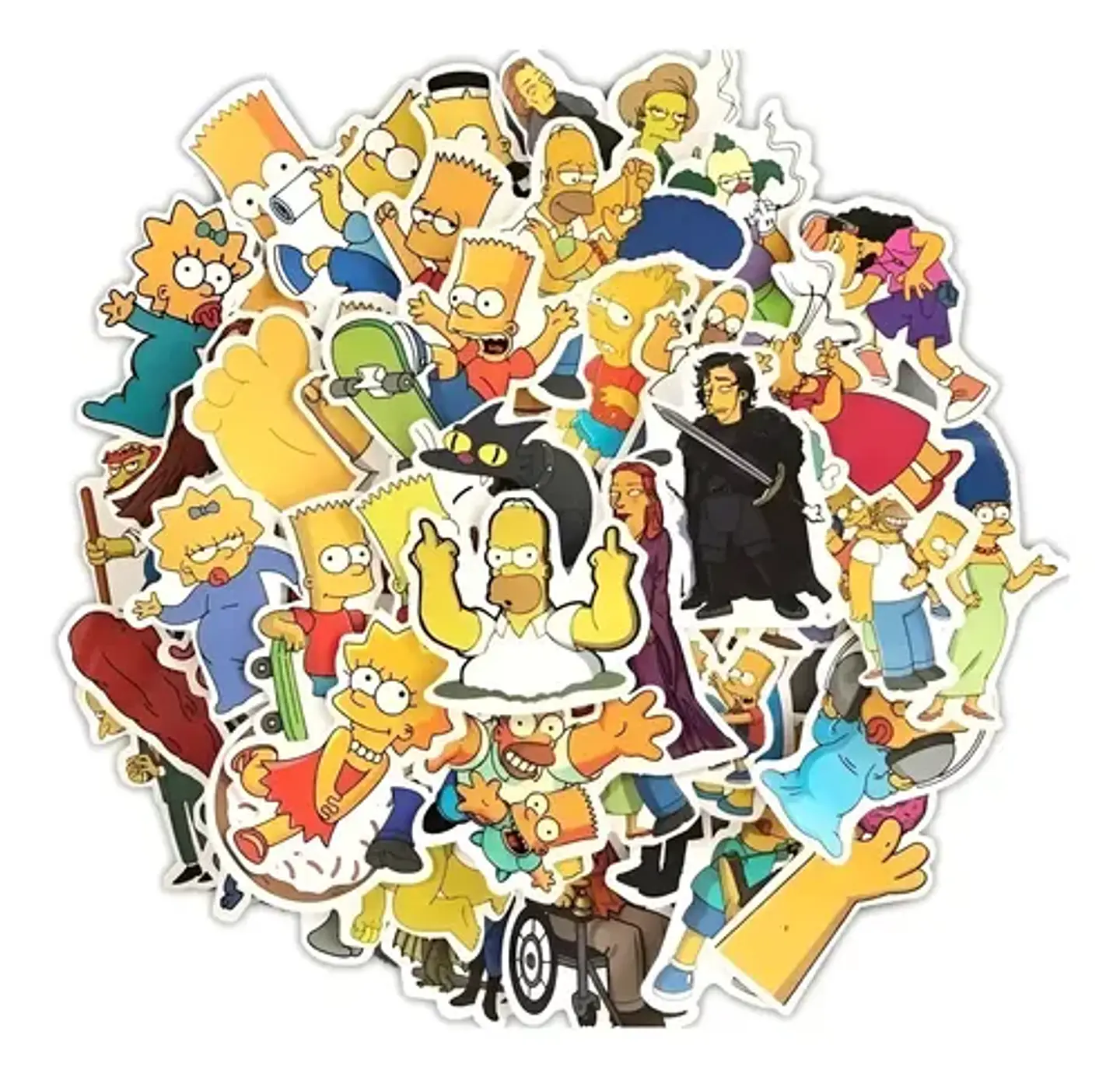Los Simpsons - Set De 50 Stickers / Calcomanias 1