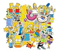 Los Simpsons - Set De 50 Stickers / Calcomanias - Miniatura 4