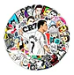 Cr7 / Cristiano Ronaldo - Set De 50 Stickers / Calcomanias - Miniatura 3