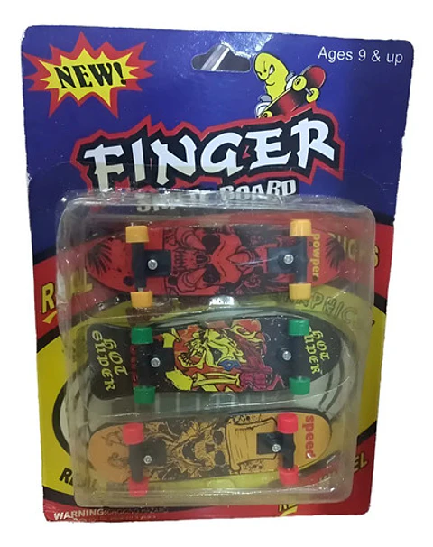 Set 3 Mini Juego Skate Para Dedos Patinetas - Fingerboard