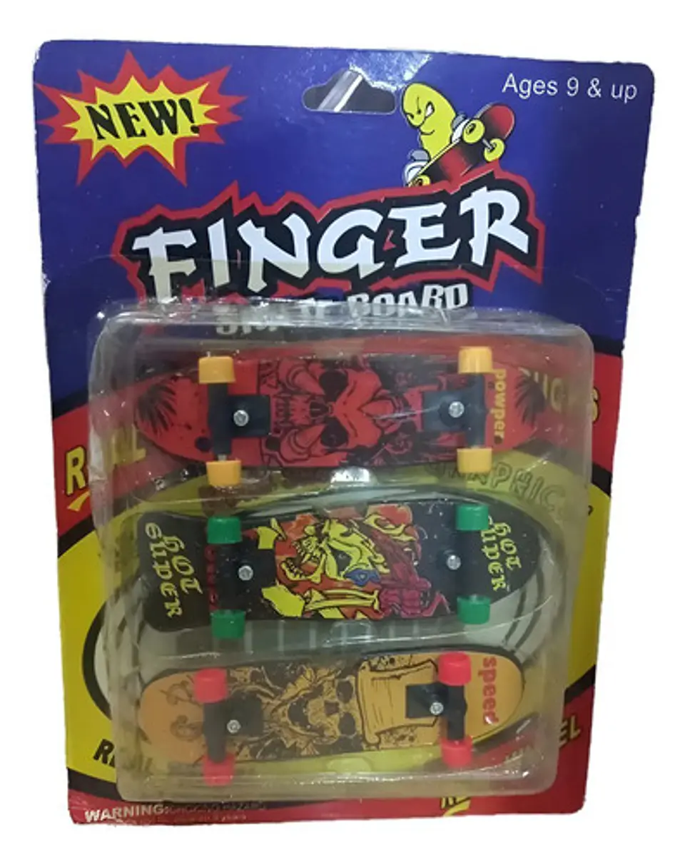 Set 3 Mini Juego Skate Para Dedos Patinetas - Fingerboard 1