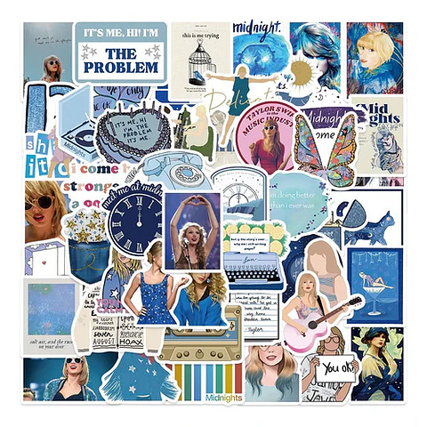 Taylor Swift - Set De 50 Stickers / Calcomanias