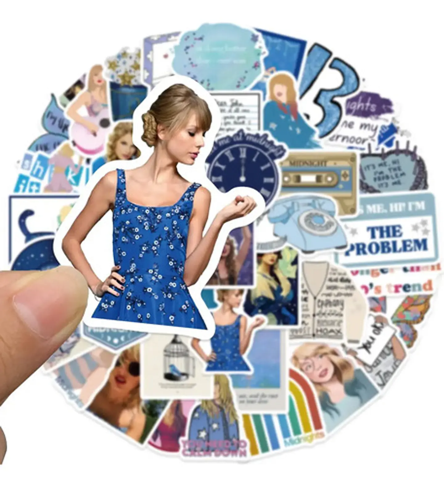 Taylor Swift - Set De 50 Stickers / Calcomanias 3