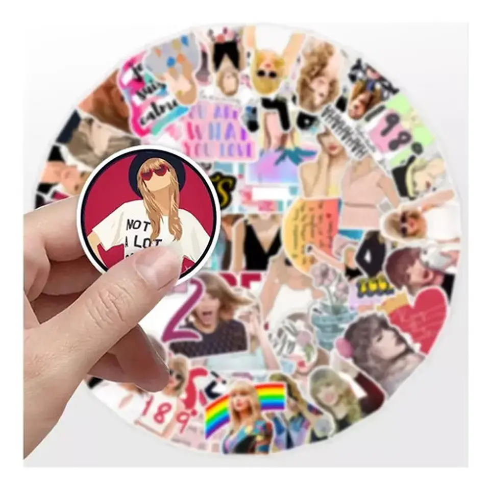 Taylor Swift - Set De 50 Stickers / Calcomanias 7