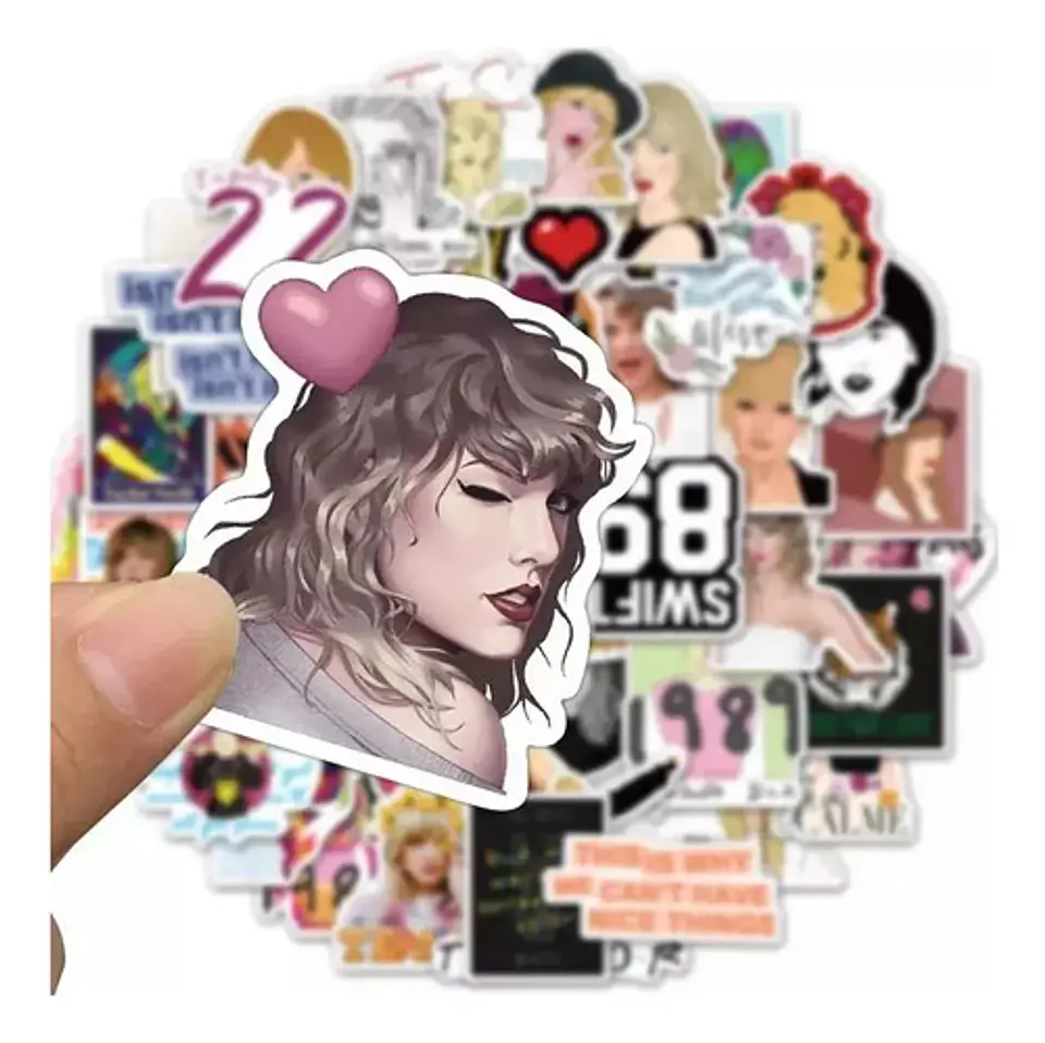 Taylor Swift - Set De 50 Stickers / Calcomanias 11