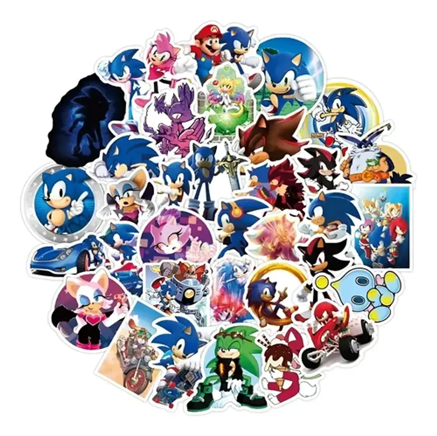 Sonic - Set De 50 Stickers / Calcomanias / Pegatinas 1