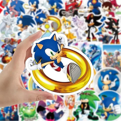 Sonic - Set De 50 Stickers / Calcomanias / Pegatinas