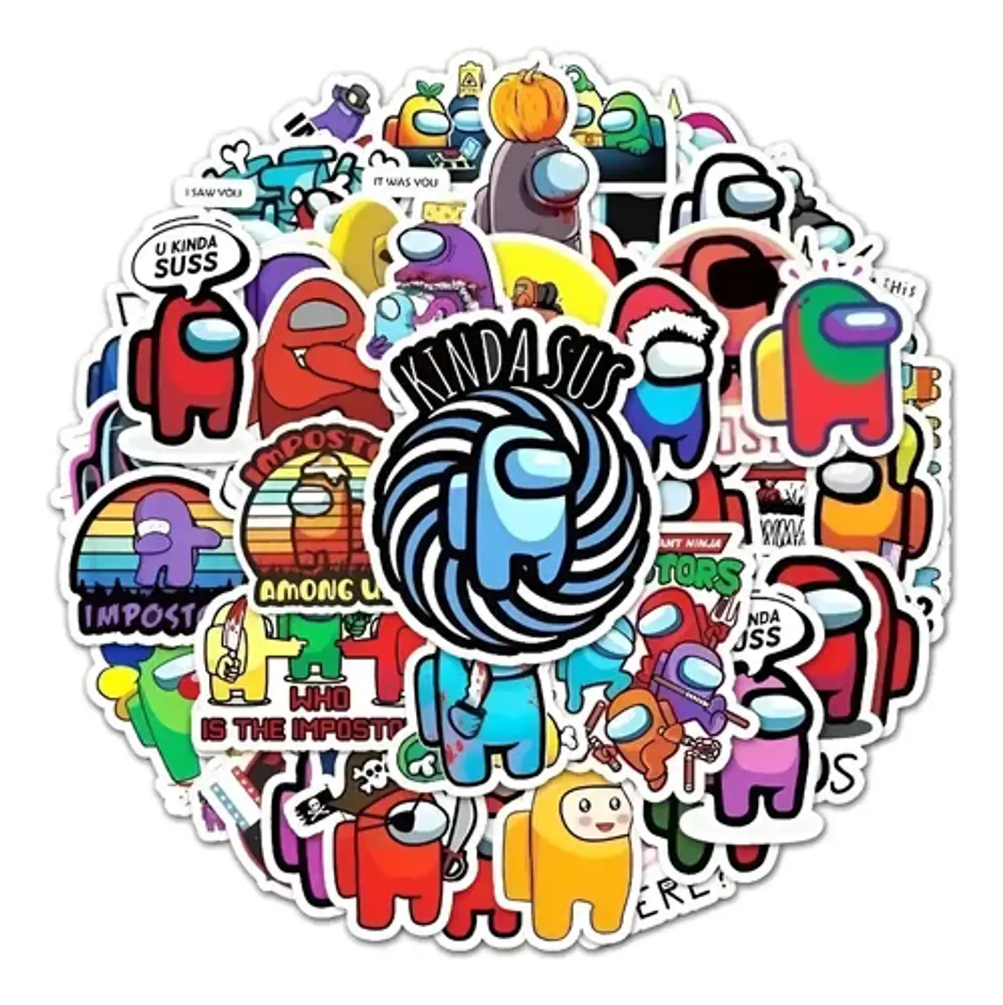 Among Us - Set 50 Stickers / Calcomanias / Pegatinas 1