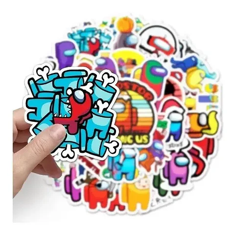Among Us - Set 50 Stickers / Calcomanias / Pegatinas