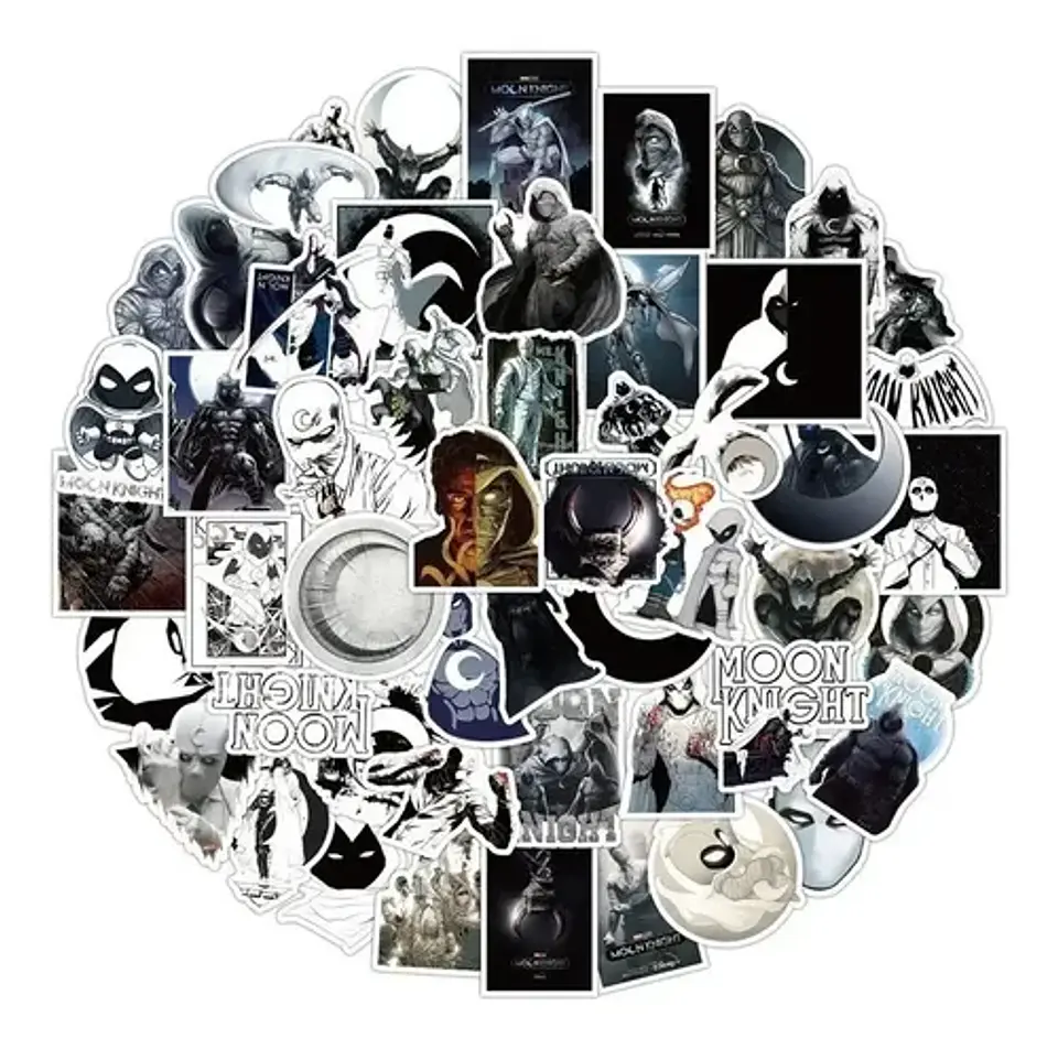 Moon Knight - Set De 50 Stickers / Calcomanias / Pegatinas 1