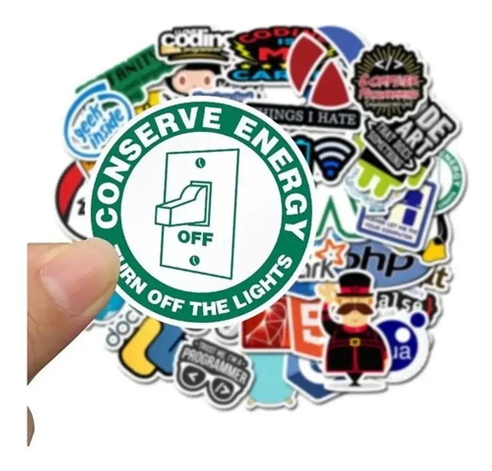 Programador Geek Java - Set De 50 Stickers / Calcomanias 5
