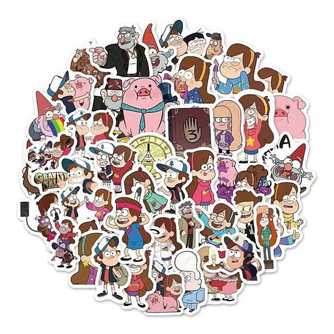 Gravity Falls - Set De 50 Stickers / Calcomanias / Pegatinas